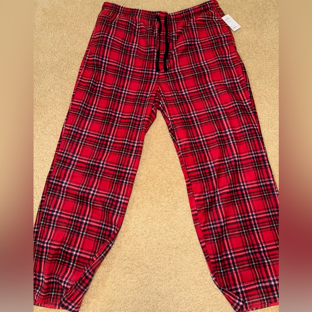 NWT! Men’s Fleece Pajama Pants- XXL